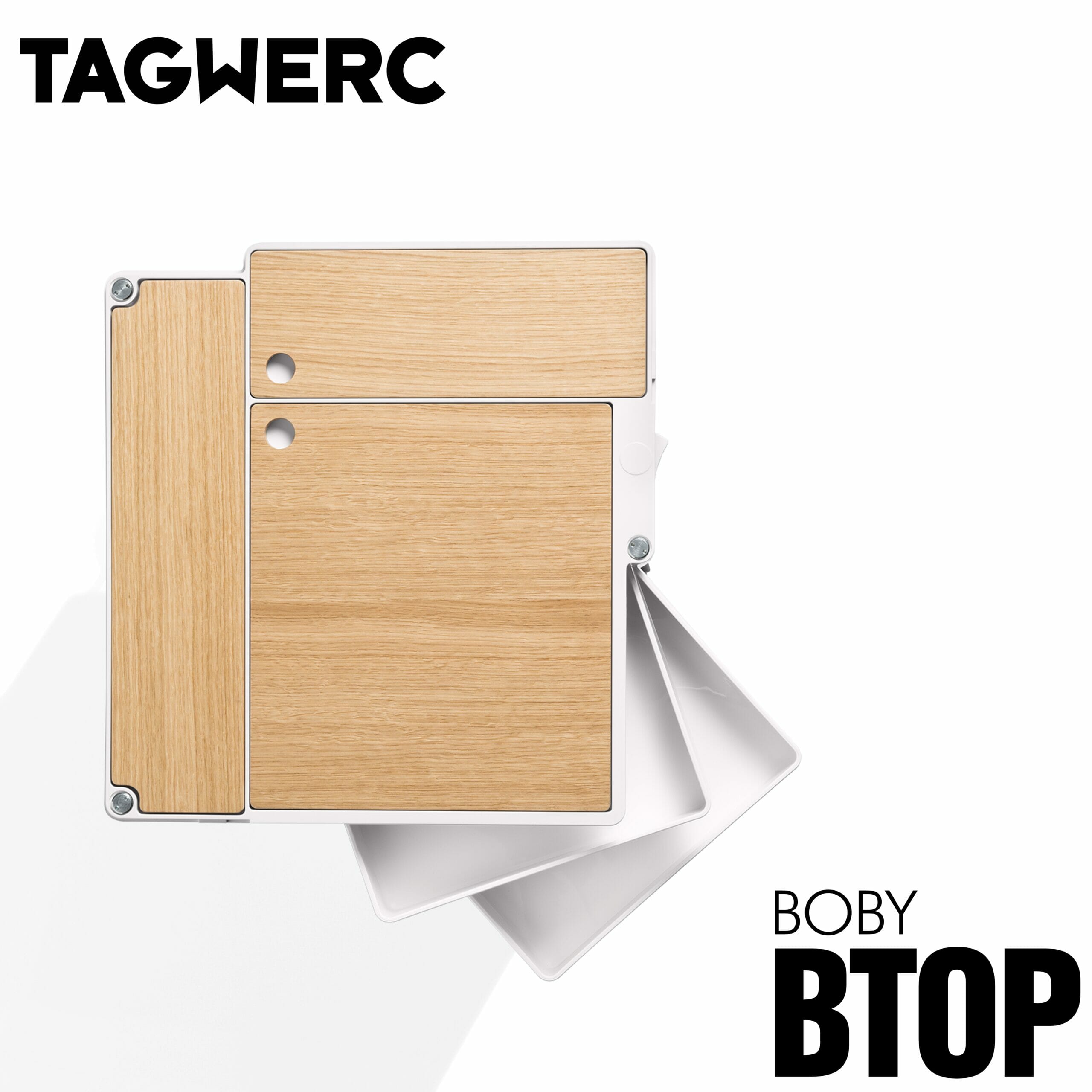 Natur für Boby BTOP Rollcontainer - B—Line Eiche Auflage