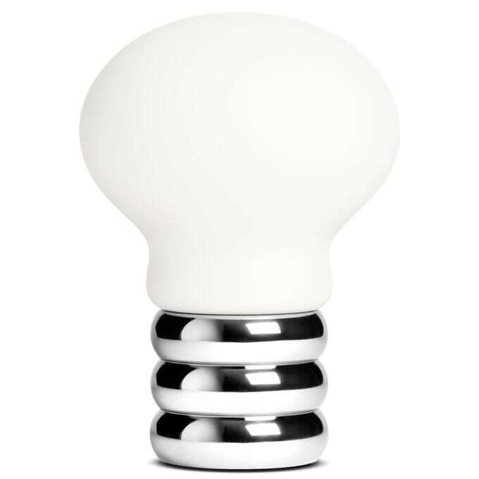 b bulb tischleuchte chrom glas akku led portable gluehbirne design objekt design 2020 ingo maurer team tagwerc